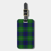 Oliphant tartan blue kariert gepäckanhänger (Vorderseite vertikal)