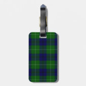 Oliphant tartan blue kariert gepäckanhänger (Rückseite vertikal)