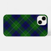 Oliphant tartan blue kariert iPhone hülle (Rückseite (Horizontal))