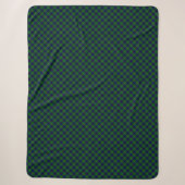 Oliphant tartan blue kariert sherpadecke (Vorderseite)