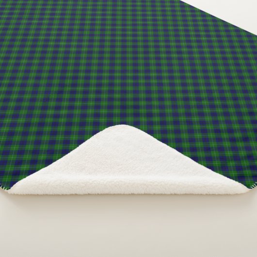 Oliphant tartan blue kariert sherpadecke (3/4)