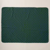 Oliphant tartan blue kariert sherpadecke (Vorderseite (Horizontal))