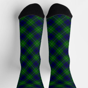 Oliphant tartan blue kariert socken