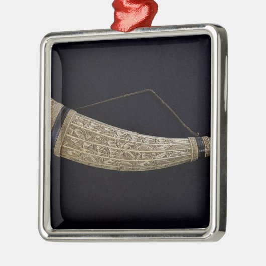 Oliphant von St. Hubert Silbernes Ornament (Links)