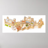 Olite Castle. Navarra Spanien Poster (Vorne)