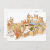 Olite Castle. Navarra Spanien Postkarte (Vorne/Hinten)