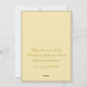 Oliv-Gingham-Kariert 3 Foto Weihnachten (Rückseite)