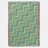 Oliv Green Stripes Pattern Decke (Vorderseite Vertikal)