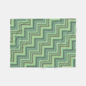 Oliv Green Stripes Pattern Fleecedecke (Vorderseite (Horizontal))
