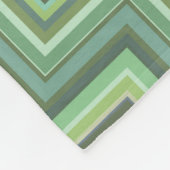 Oliv Green Stripes Pattern Fleecedecke (Ecke)