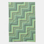 Oliv Green Stripes Pattern Geschirrtuch (Vertikal)