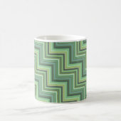 Oliv Green Stripes Pattern Kaffeetasse (Mittel)