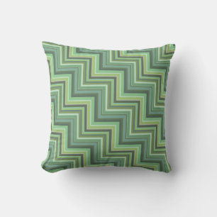 Oliv Green Stripes Pattern Kissen