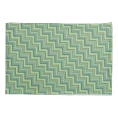Oliv Green Stripes Pattern Kissenbezug (Rückseite)