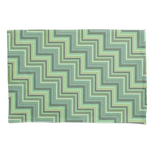 Oliv Green Stripes Pattern Kissenbezug (Vorderseite)