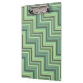 Oliv Green Stripes Pattern Klemmbrett (Links)