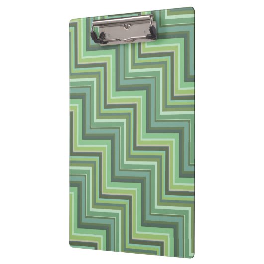Oliv Green Stripes Pattern Klemmbrett (Links)
