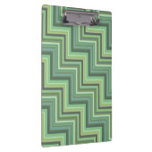 Oliv Green Stripes Pattern Klemmbrett (Rechts)