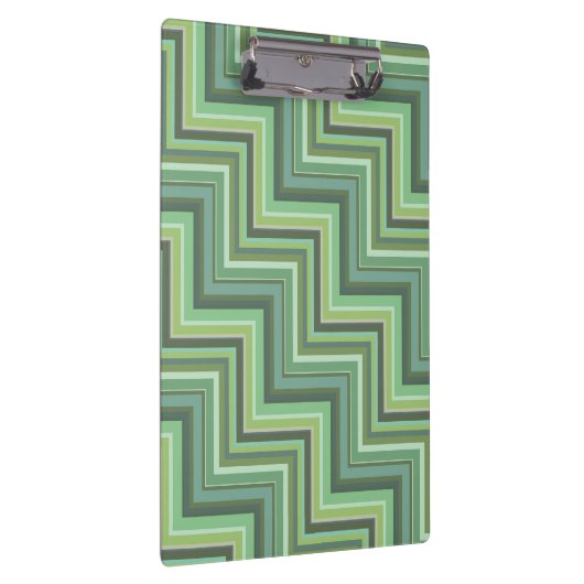 Oliv Green Stripes Pattern Klemmbrett (Rechts)