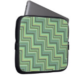 Oliv Green Stripes Pattern Laptopschutzhülle (Vorne Rechts)