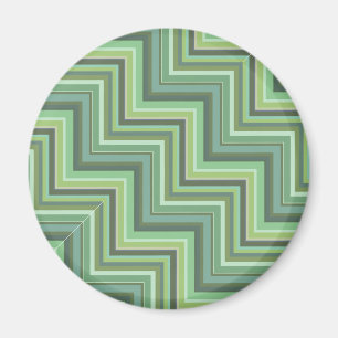 Oliv Green Stripes Pattern Magnet