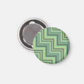 Oliv Green Stripes Pattern Magnet (Vorderseite/Rückseite)