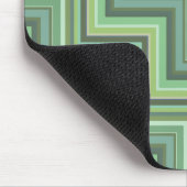 Oliv Green Stripes Pattern Mousepad (Ecke)