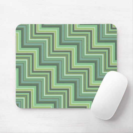 Oliv Green Stripes Pattern Mousepad (Mit Mouse)