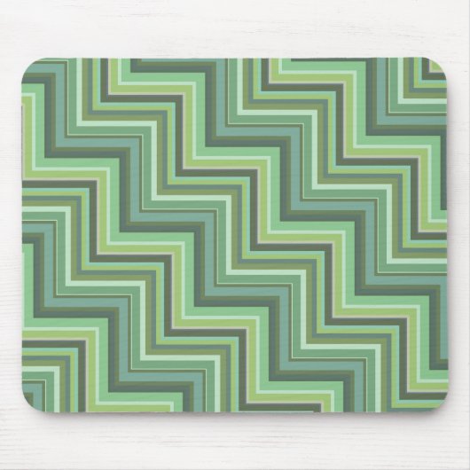 Oliv Green Stripes Pattern Mousepad (Vorne)