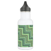 Oliv Green Stripes Pattern Trinkflasche (Links)