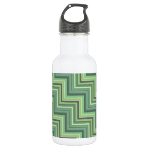 Oliv Green Stripes Pattern Trinkflasche