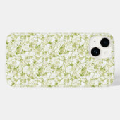 oliv-weiß abstrakt modisches modernes Muster Case-Mate iPhone Hülle (Rückseite (Horizontal))