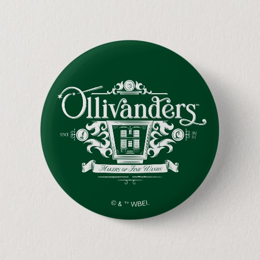 OLIVANDERS™ Hersteller feiner Zauberstäbe Button (Vorderseite)