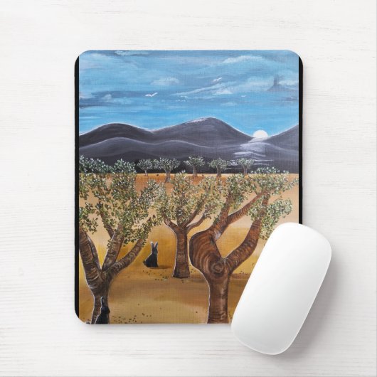 Olivar de Noche Gemälde von Alfred Fox Mousepad (Mit Mouse)