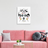 Olivas Familienwappen Leinwanddruck (Insitu (Wohnzimmer))