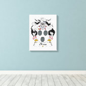 Olivas Familienwappen Leinwanddruck (Insitu (Holzboden))