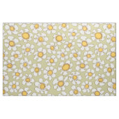 Olive and Gold Single Line Daisy Muster Stoff (Yard (91,4 cm))