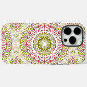 Olive and Rose Mandala Pattern Case-Mate iPhone Hülle (Rückseite (Horizontal))