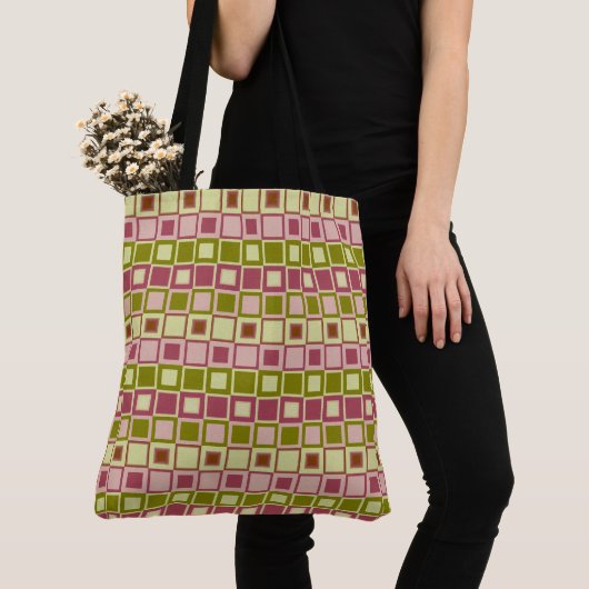 Olive and Rose Square Pattern Tasche (Von Nahem)