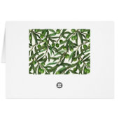 Olive-Äste auf weißer Seite (Rückseite Horizontal)