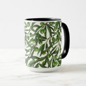 Olive-Äste auf weißer Seite Tasse (VorderseiteRechts)