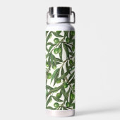 Olive-Äste auf weißer Seite Trinkflasche (Rückseite)