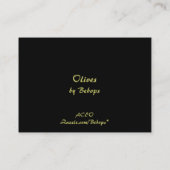 Olive ATC Visitenkarte (Rückseite)