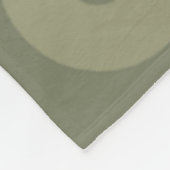 Olive Beige Circle Bubble Minimales einfaches Must Fleecedecke (Ecke)