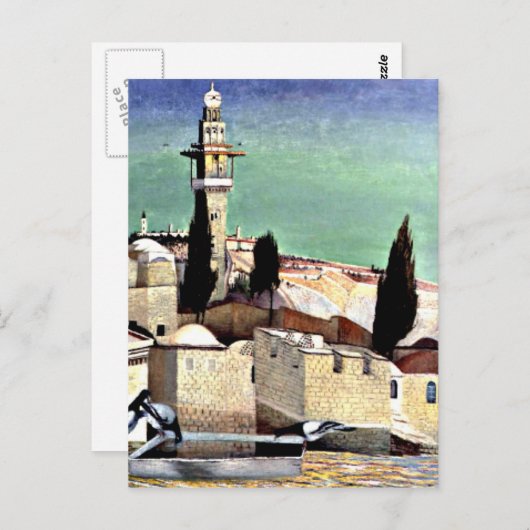 Olive-Berg in Jerusalem Postkarte (Vorne/Hinten)