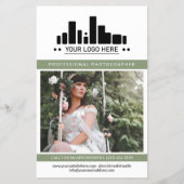 Olive Beruflich Fotografen Logo Big Foto Flyer (Vorne)