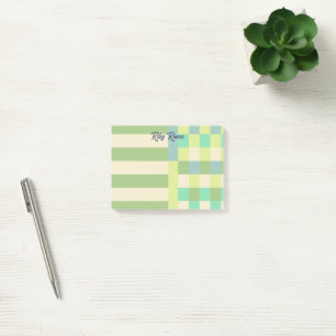 Olive Blassgelb Farbfelder Ihr Name Post-it Klebezettel