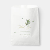 Olive Blätter der Toskana Branch Vielen Dank Geschenktütchen (Vorderseite)