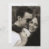 Olive & Blätter Geometrisches Herz-Hochzeitssemble Save The Date (Rückseite)