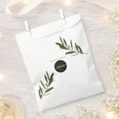Olive Blätter Grüne Hochzeit Geschenktütchen (Ausgeschnitten)